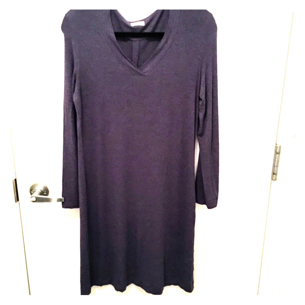 Hanro - Blue Long Sleeve Gown (S)
